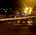 La polic�a acordon� la zona donde fue cometida la agresi�n.