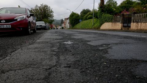 Carretera AC-161, entre Sada y Betanzos