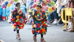 Imagen de archivo del desfile de Entroido de Outeiro de Rei
