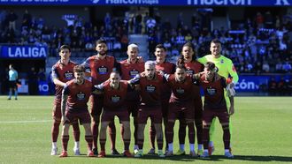 Once inicial del Deportivo en el partido en el campo de la Real Sociedad B