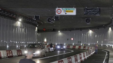 El t�nel de la Marina abri� a la circulaci�n a las seis de la tarde