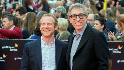 El actor Fernando Ramallo y el director David Trueba