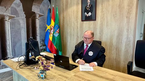 Manuel �ngel L�pez Garc�a, presidente de los jueces de paz de Asturias