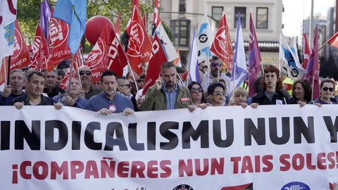 Manifestacin en solidaridad con las 6 de la Suiza, en Gijn