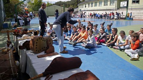 Romara das Letras no colexio de Escarabote