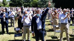 Feijoo comparece tras la junta directiva del PPdeG