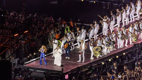 Otro momento del concierto de Shakira en R�o de Janeiro