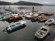 El puerto de Carril est� saturado de embarcaciones. 