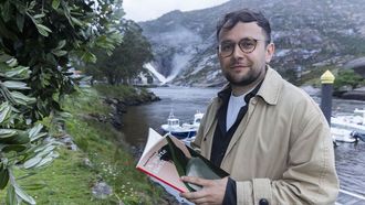 O escritor Ismael Ramos (Mazaricos, 1994), retratado recentemente no �zaro.