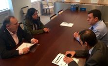 L�pez Varela, Bello, Oitav�n y Rodr�guez, durante la reuni�n. 