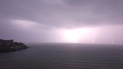 Tormenta el�ctrica en Asturias