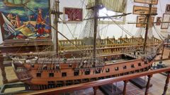 Modelo a escala de la fragata Magdalena
