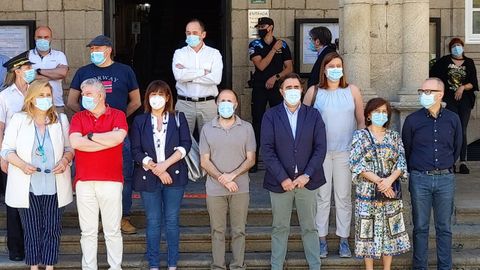 Minuto de silencio en el Concello de Ourense