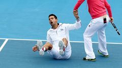 Djokovic bromea con Clijsters