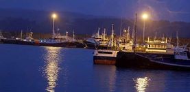 Anoche, la d�rsena pesquera de Celeiro mostraba una calma que poco ten�a que ver con el mar de fondo que hab�a fuera de la r�a.