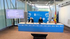 Los directores xerais de Patrimonio, �ngel Miramontes, y Cultura, Anxo Lorenzo