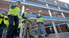 Alfonso Rueda y Miguel Anxo Fernndez Lores, en una visita conjunta cuando empezaron las obras del Gran Montecelo