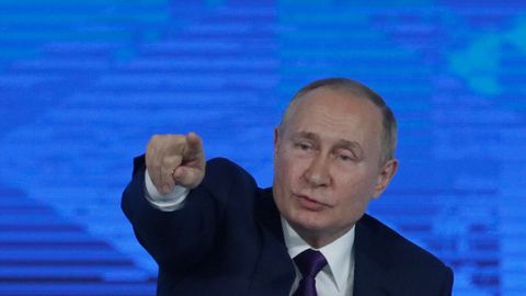 Vladimir Putin, el pasado diciembre, durante su comparecencia anual ante la prensa.