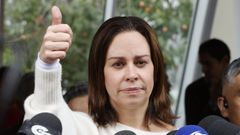 Mara Claudia Tarazona, esposa del senador Miguel Uribe.
