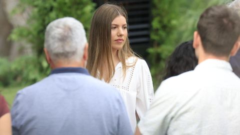 La infanta Sof�a asisti� a una ponencia por sorpresa