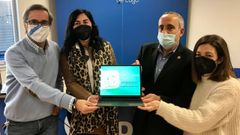 Quique Rozas, Elena Candia, Ram�n Carballo e Mari Teijeiro