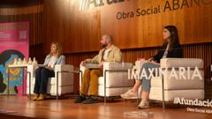 Mar�a Teresa Cores, Alberto V�zquez y Matilde Rodr�guez en la presentaci�n del festival.