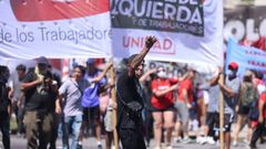 Protesta en Buenos Aires contra la reforma laboral promovida por el Gobierno de Javier Milei