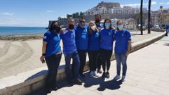 Pilar Rey (en la foto, la primera por la izquierda), en el viaje a Pe��scola.  