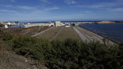 Terrenos de la zona portuaria de Burela donde se proyecta la construccin de la planta
