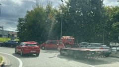 La gr�a aparece en las inmediaciones del recinto ferial de Vigo durante la celebraci�n de Conxemar.