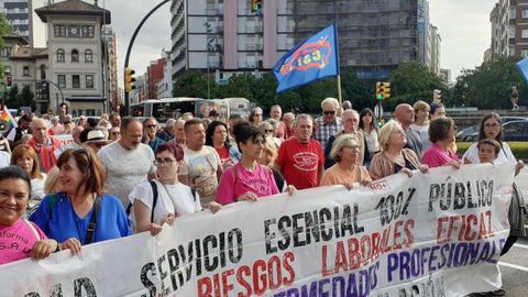 Manifestaci�n contra el avance de la �extrema derecha� en Gij�n