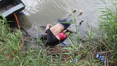 Un padre y su hija de menos de dos a�os perdieron la vida al intentar cruzar el r�o Bravo cerca de la ciudad mexicana de Matamoros