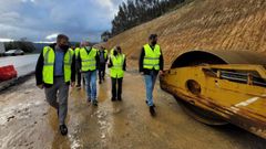 Visita de la conselleira Ethel V�zquez a las obras, el 3 de noviembre 