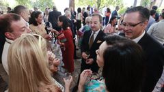 La celebracion tuvo lugar en los jardines del hotel Torre de N��ez.