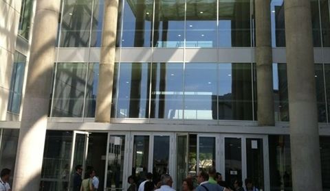 Imagen exterior de la Ciudad de la Justicia de Murcia