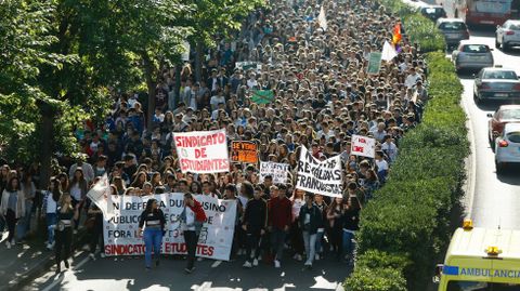 Protesta en las calles de A Coru�a