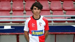Julio Rey, con el Arosa en el 2013