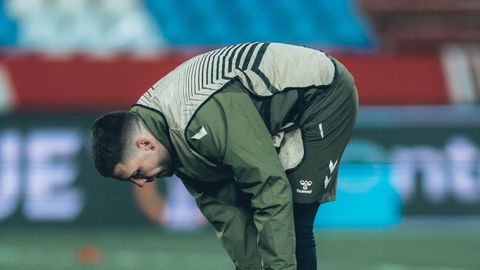 Ristic, el pasado jueves en el entrenamiento del Celta en Belgrado.