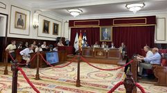Pleno extraordinario celebrado este viernes en Ferrol.