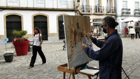 Concurso de pintura al aire libre en Noia 2021