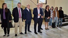El subdelegado, Eladio Santos, recibi� a los visitantes.
