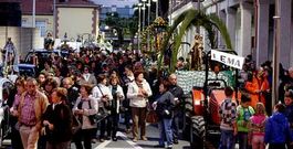 El recorrido termin� en la calle Jacinto Amigo Lera, delante de la iglesia parroquial de san Xo�n Bautista.