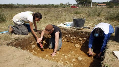 Un sondeo arqueol�gico realizado en el 2009 en la zona de As Lamas, en las afueras de Monforte