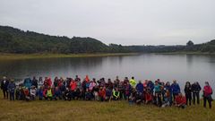 Durante la ruta disfrutaron del embalse de Cachamu��a