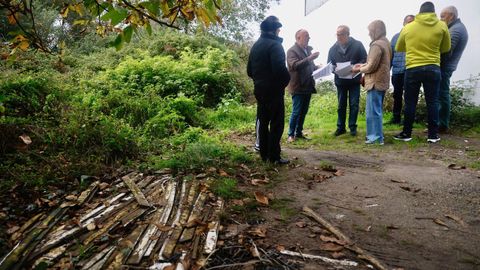 Estado de las parcelas junto a los edificios.