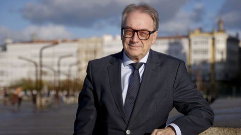 Marc Simn, en una reciente visita a A Corua