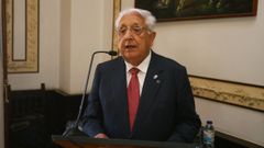 V�ctor Moro, en una imagen de archivo del a�o 2012, cuando se le nombr� Hijo Adoptivo de Ribadeo 