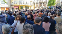 Un aspecto de la plaza de Espa�a durante el acto informativo convocado por la plataforma Salvemos o Malec�n