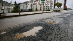 El antes y el despu�s de los baches de Ferrol