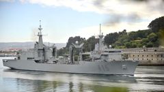 Imagen de archivo del Cantabria saliendo de la ra de Ferrol. 